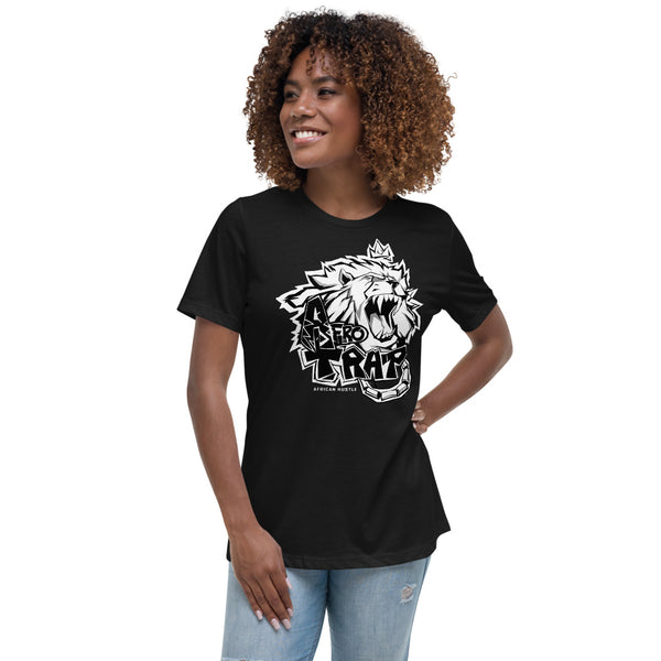 Afrotrap Women's white Lion T-Shirt